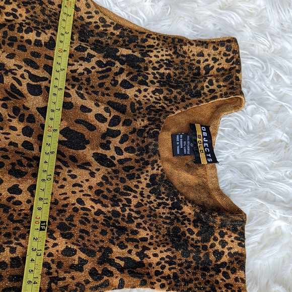 Objects Gold Tank Top Acrylic material Size M. Bt - Picture 6 of 8